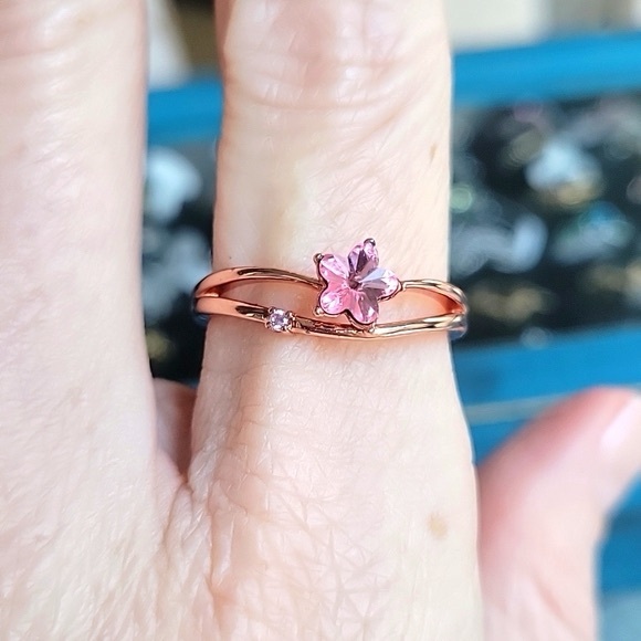 Sakura Cherry Blossom 3 ring set - Fragrant Jewels - Picture 2 of 11